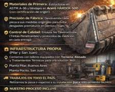 Refuerzos de Baldes y Cuchillas en Acero Hardox 500