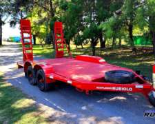 Acoplado Trailer Para Transporte De Maquinas 5 Tn. De 4 Mts.