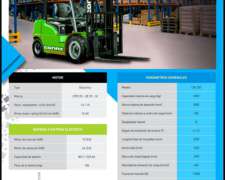 Autoelevador Conax CXE 250 Eléctrico