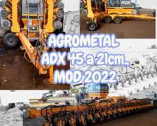 Sembradora Agrometal ADX 45 a 21cm., Mod 2022