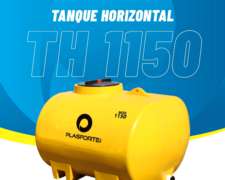 Tanque Plástico Horizontal Plasforte de 1.150 Lts