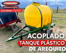 Acoplado Tanque Plástico 1500lts - de Arequito - Disponible