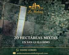 20 Has Mixtas en San Guillermo
