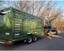 Acoplado Trailer Jaula Para Caballos. Dos Ejes.