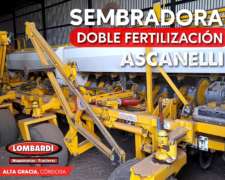 Ascanelli 16 a 52 Doble Fertilización Cheques + Canje Usados
