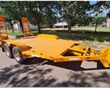 Acoplado Trailer Para Transporte De Maquinas 5 Tn. De 4 Mts.