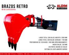 Brazo Retro Aldim Minicargadora / Implementos Minipala