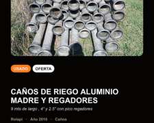 Caños Para Riego Madre 4” Y Regador 2.5” ,9 Mts
