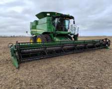 Cosechadora John Deere S 670 año 2016 36 Pies Caracol