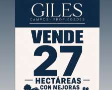Campo Agrícola con Mejoras 27 Has. San Pedro
