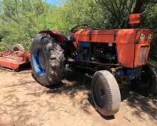 Tractor Fiat 600e con Desmalezadora de Arrastre 1,5mts