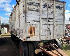 Acoplado Camion 2 Ejes Cerealero Blanco