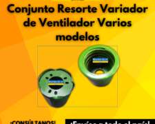 Conjunto Resorte Variador De Ventilador Varios Modelos