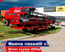 Cosechadora Vassalli V770 Draper 35p Entrega Inmediata