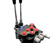 Válvula o Comando Hidráulico Manual de 2 Palancas de 40ltrs