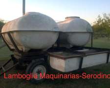Acopl Tanque Comofra con 4 Rued 4.000 Lts C Batea y Flotante