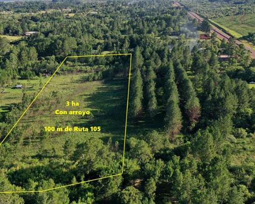 Se Vende Chacra de 1.5 Ha con Arroyo
