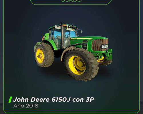 John Deere 6150j con 3pts