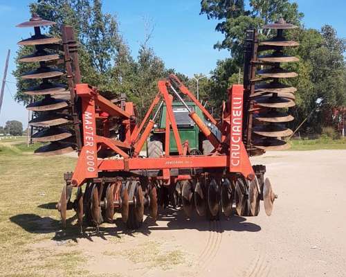 Rastra Crucianelli Master 2000 62 Discos con 3 Rolos