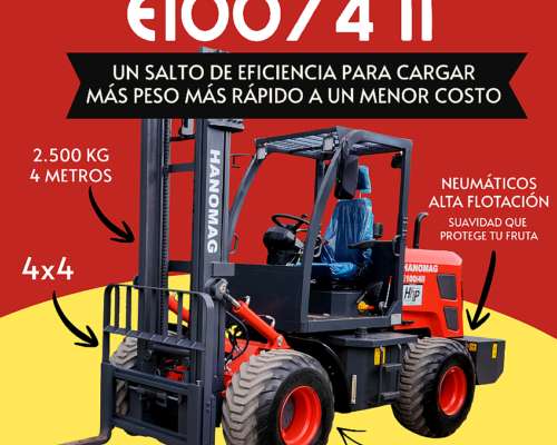 Elevador Articulado 4X4 Hanomag E100/4 II Alta Flotación