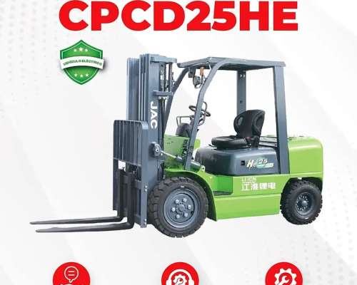 Autoelevador JAC 25 HE TT Eléctrico Batería de Litio