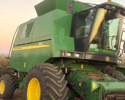 Cosechadora John Deere 1550, año 2008, Plataforma 625 Hidro