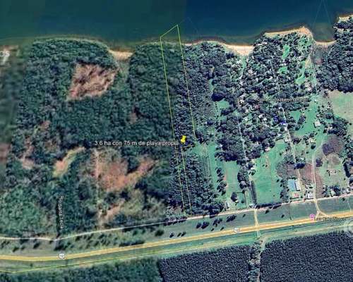 Chacra de 3.7 Ha Sobre Rio Paraná y Sobre Ruta. sin Mejoras.