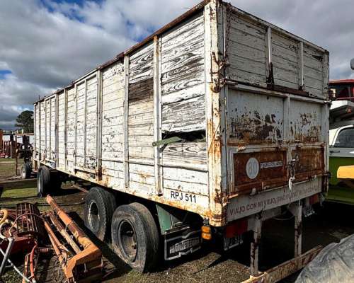 Acoplado Camion 2 Ejes Cerealero Blanco
