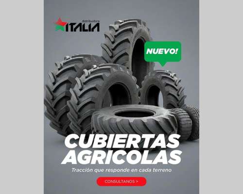 Cubiertas Agricolas para Sembradoras/ Tractores/ Cosechadora
