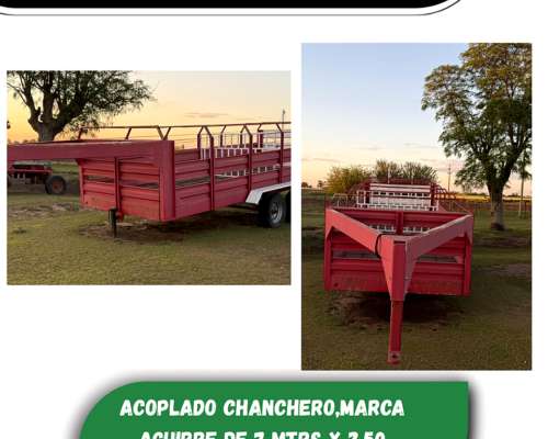 Acoplado Chanchero Marca Aguirre