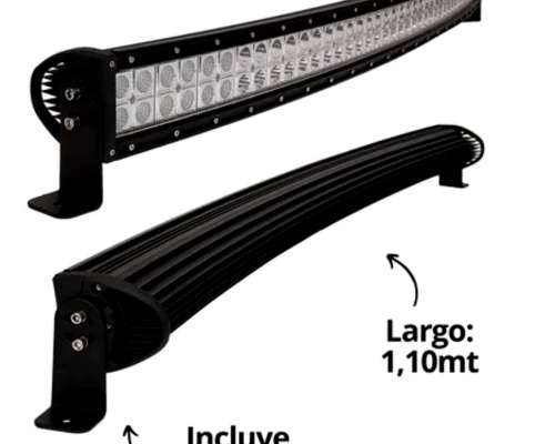 Barra 80 LED Curva 1,10mt 240 W P/ Auto 4X4