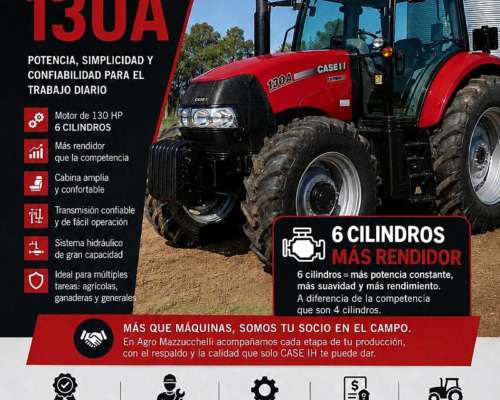 Tractor Case Farmall 130a- Levante Tres Puntos