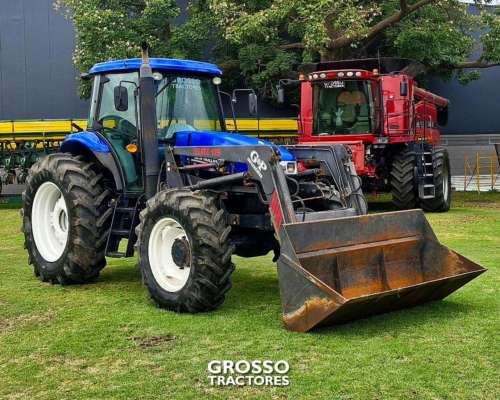 Tractor New Holland T6.140, con Pala Gyp, 2013.