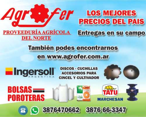 Disco Liso 26″ X 6mm Concavidad 70 Ingersoll