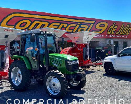 Tractor Agrícola Agro Chery RK754 80hp 4X4 Cabinado