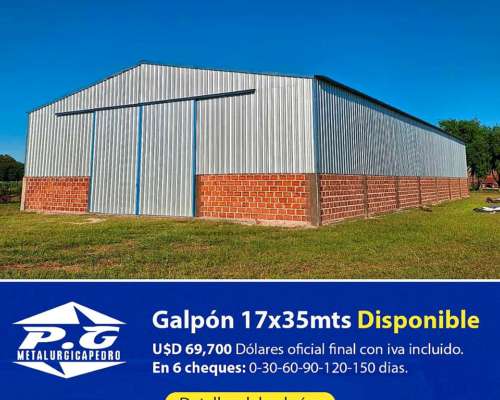Galpón 17 X 35 MT.