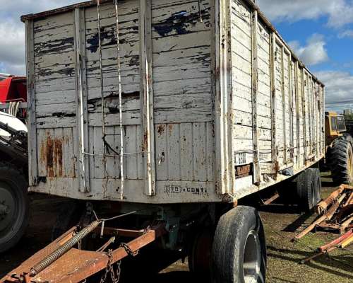 Acoplado Camion 2 Ejes Cerealero Blanco