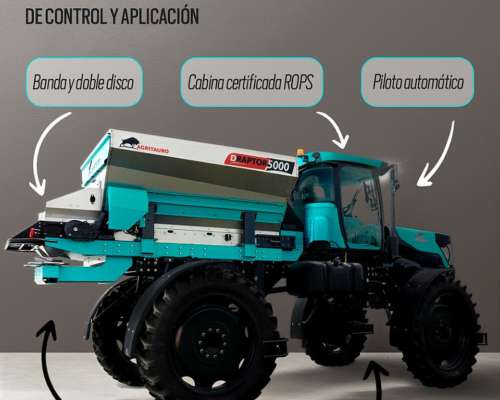 Fertilizadora Autopropulsada Draptor 5000 Litros
