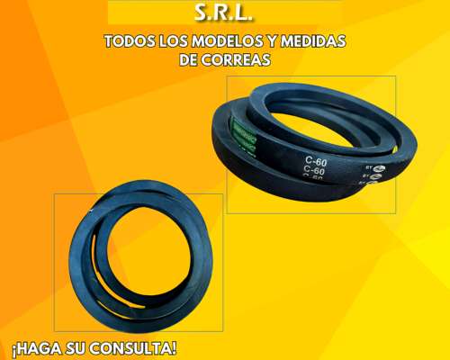 Correas Todas las Medidas y Modelos