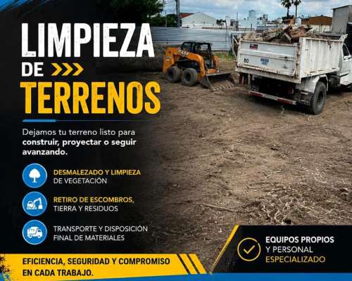 Limpieza de Terrenos- 115414-8817- Retiro de Escombros Caba