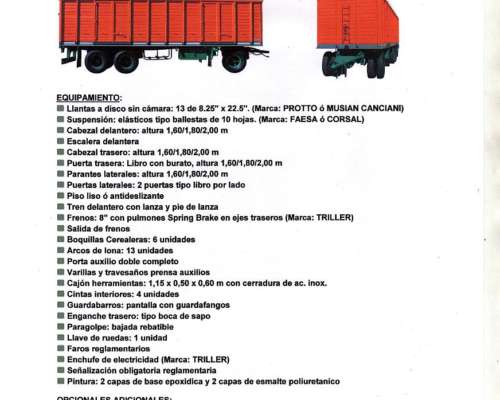 Acoplado Cerealero Montenegro 2005