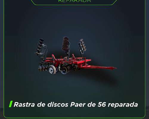 Rastra Paer 56 Discos Reparada