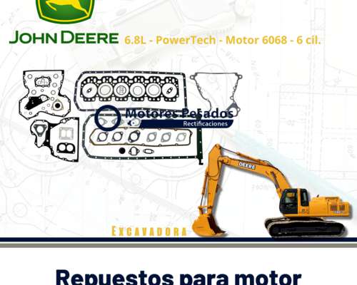 Juntas Maquina Vial con Motor John Deere Powertech 6.8l