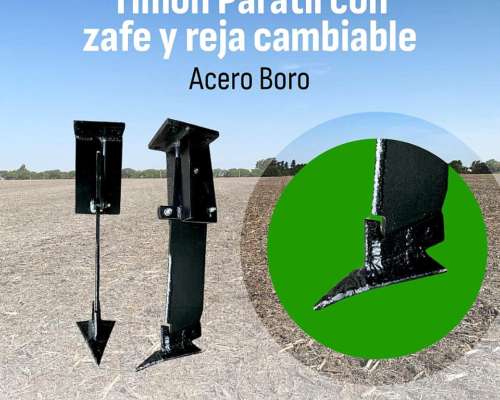 Timon Escarificador Acero Boro Reja Cambiable Super Bong