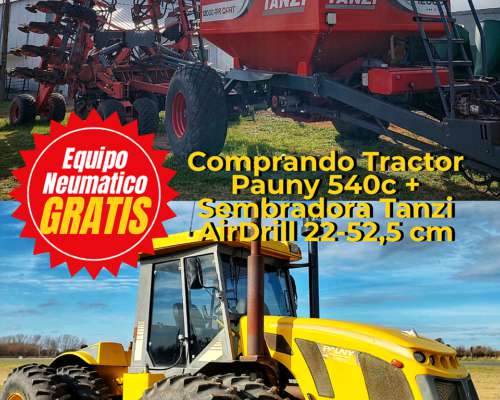 Sembradora Tanzi 22 a 52,5 cm y Tractor Pauny 540c Promo