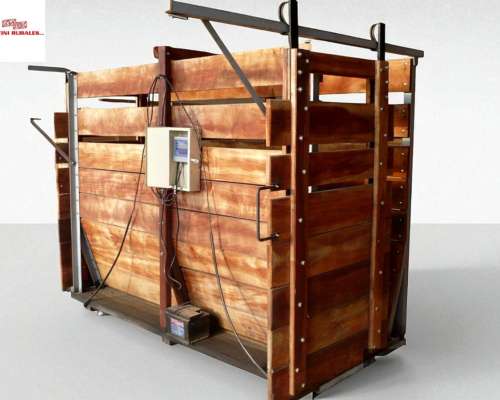 Báscula 1500 Kilos Electrónica con Jaula