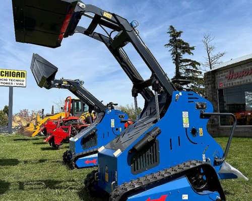 Mini Pala Orugas de Goma Todo Terreno Compacta