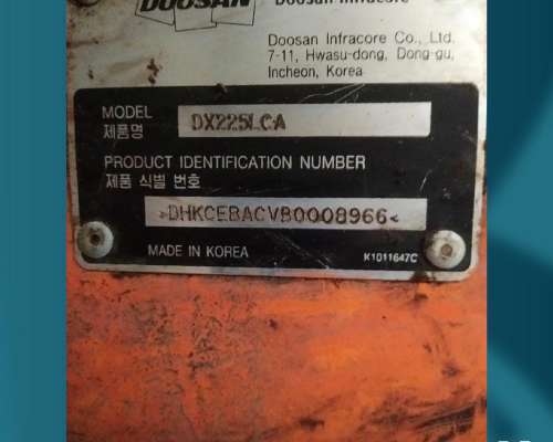 Excavadora Doosan DX225 (id882)