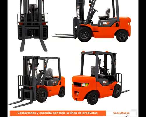 Autoelevador Diesel - 2,5t Mastil 3 Tramos