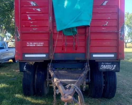 Acoplado Ombú 3 Ejes Baranda Volcable 9,30 Mts, Modelo 2012